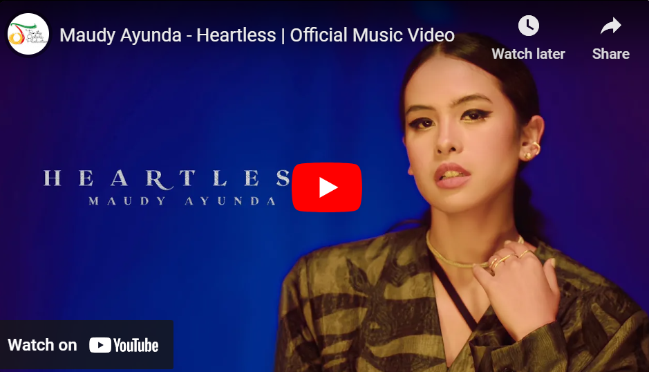 lagu heartless maudy ayunda.