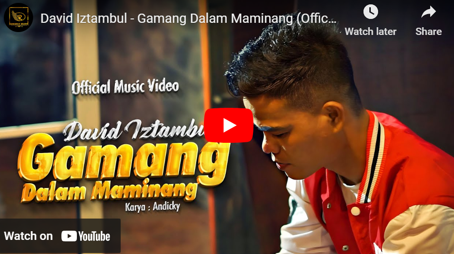 lagu minang gamang dalam maminang david iztambul.