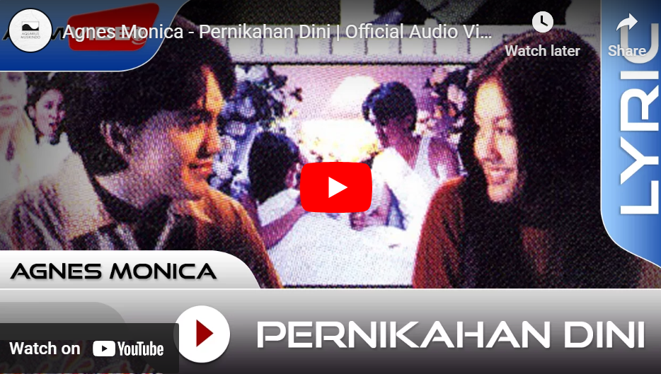 lagu pernikahan dini agnez mo.