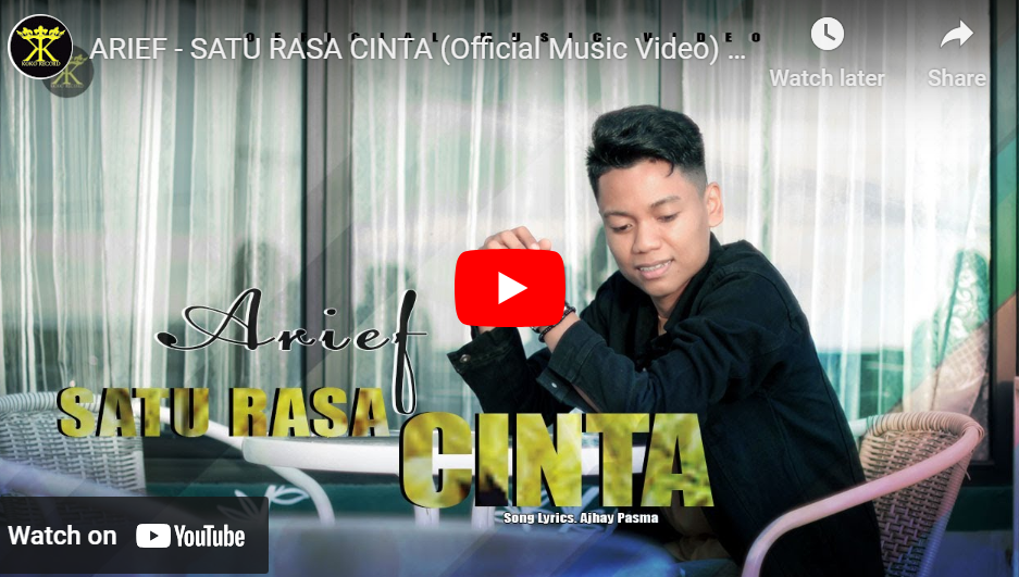 lagu satu rasa cinta arief.