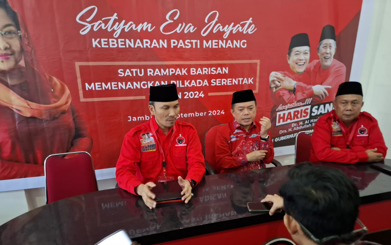 pdip tegaskan kader harus solid menangkan haris sani di pilgub jambi pdip tegaskan kader harus solid menangkan haris sani di pilgub jambi