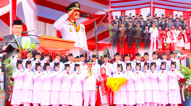 Pemkab Kerinci gelar Upacara HUT RI ke-79. Foto: Oga/Jambiseru.com