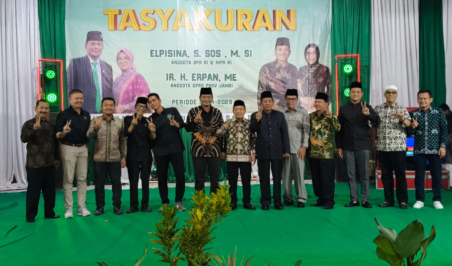 gelar tasyakuran, elpisina dan erpan nyatakan dukung penuh haris sani