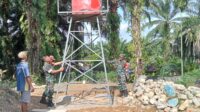 Dua Titik Sumur Bor di Desa Sungai Putih Hampir Rampung Digarap Satgas TMMD ke 122 Kodim 0420 Sarko.