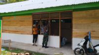 Progres Rehab Madrasah oleh Satgas TMMD ke-122 Kodim 0420/Sarko di Desa Bedeng Rejo Capai 65%.