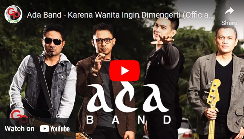 lagu karena wanita ingin dimengerti ada band.