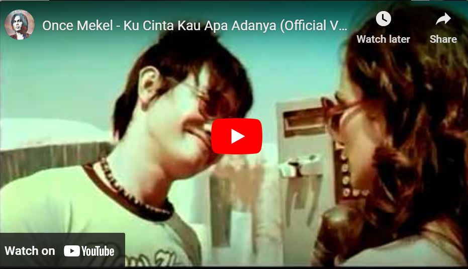 lagu kucinta kau apa adanya once mekel.