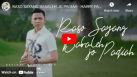 lagu raso sayang babaleh jo padiah harry parintang.