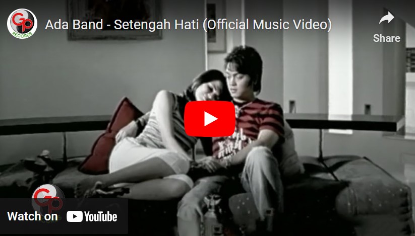 lagu setengah hati ada band.