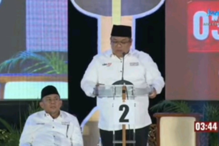debat pemilihan walikota dan wakil walikota jambi dilakukan komisi pemilihan umum (kpu) kota jambi berlangsung debat kedua di ratu convention center