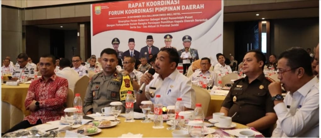 Rakor Persiapan Pilkada Serentak 2024. Foto: Oga/Jambiseru.com Rakor Persiapan Pilkada Serentak 2024. Foto: Oga/Jambiseru.com