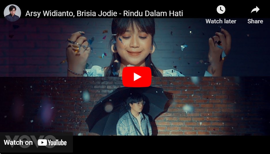 lagu rindu dalam hati arsy widianto ft brisia jodie. lagu rindu dalam hati arsy widianto ft brisia jodie.
