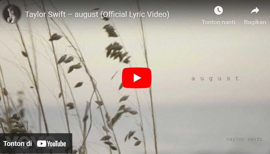 lagu august taylor swift. lagu august taylor swift.