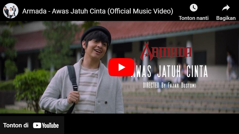 lagu awas jatuh cinta armada.