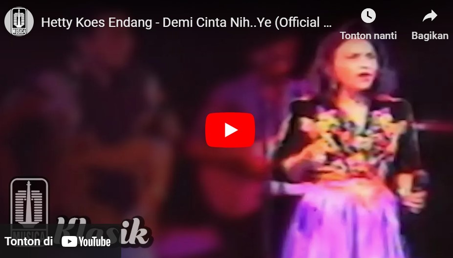 lagu demi cinta nih ye hetty koes endang. lagu demi cinta nih ye hetty koes endang.