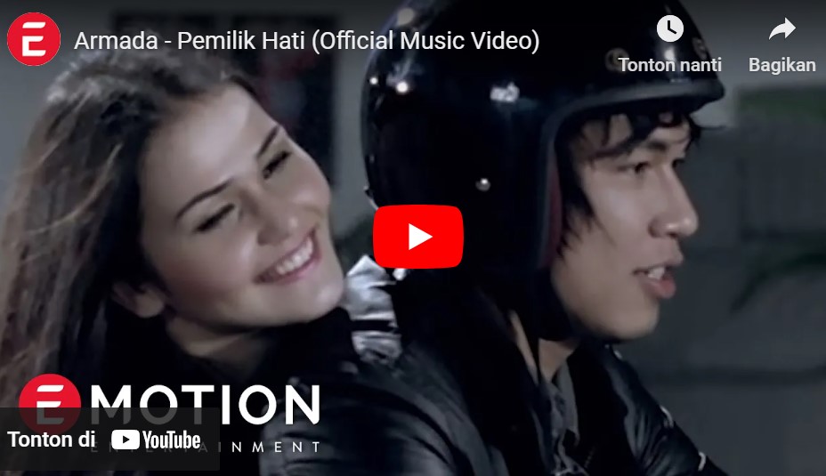 lagu pemilik hati armada.