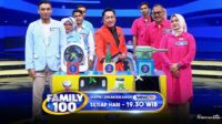 Family 100, game show terpopuler di Indonesia yang selalu dinantikan keseruan dan jawaban-jawaban tak terduga dari peserta Family 100 di setiap episodenya.