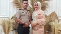 Kapolres Merangin AKBP Roni Syahendra beserta istri Ny. Helga Mirani Fabiola.(ist)