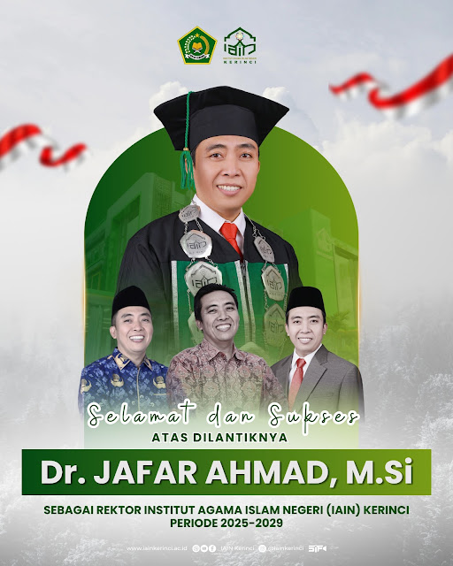 Dr. Jafar Ahmad Jabat Rektor IAIN Kerinci