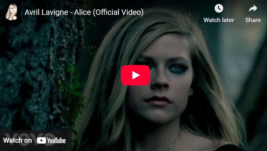 lagu alice avril lavigne.