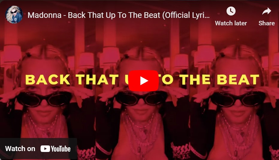 lagu back that up to the beat – madonna.