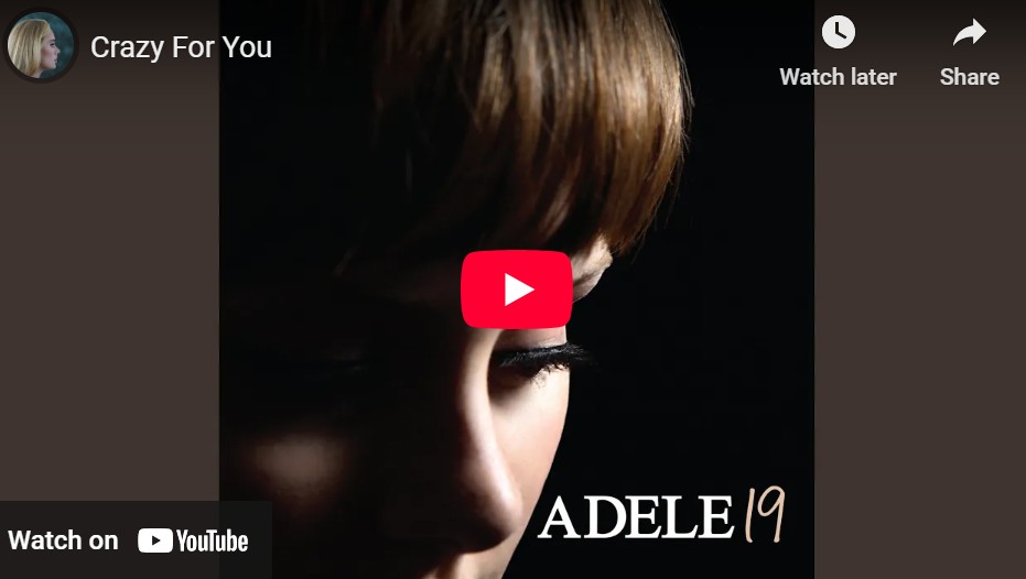 lagu crazy for you adele. lagu crazy for you adele.