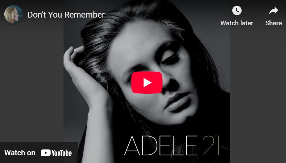 lagu don't you remember adele. lagu don't you remember adele.