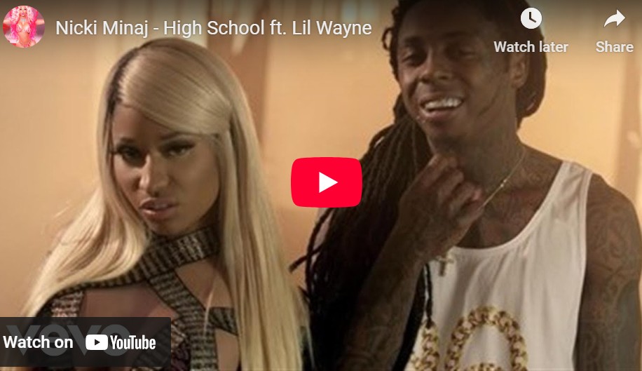 lagu high school nicki minaj ft lil wayne.