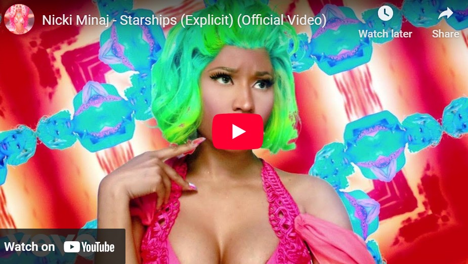 lagu starships nicki minaj.