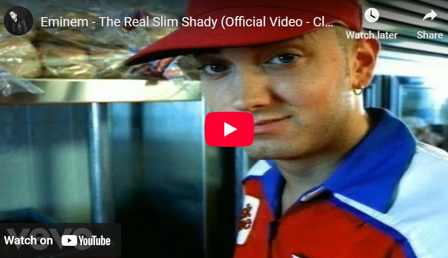 lagu the real slim shady eminem.