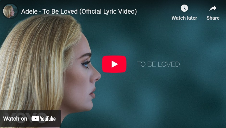 lagu to be loved adele.