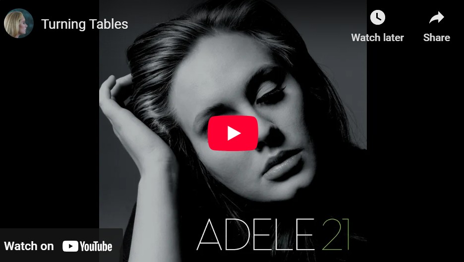 lagu turning tables adele.