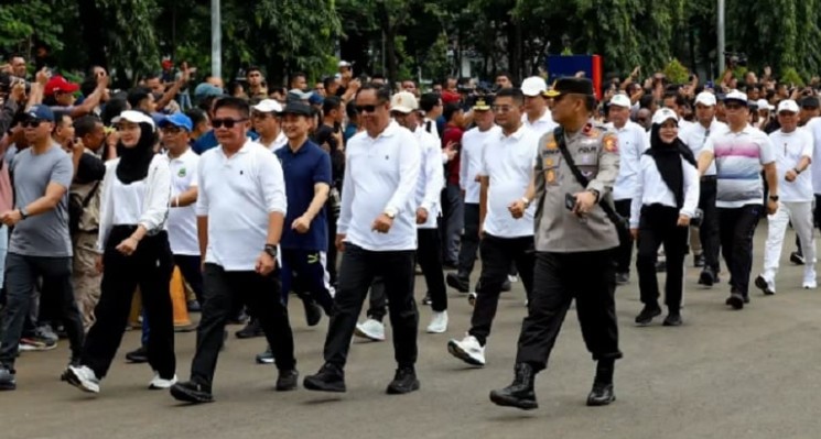 Para kepala daerah hasil Pilkada 2024 dilantik di Istana Merdeka. Ada sebanyak 481 kepala daerah yang dilantik.
