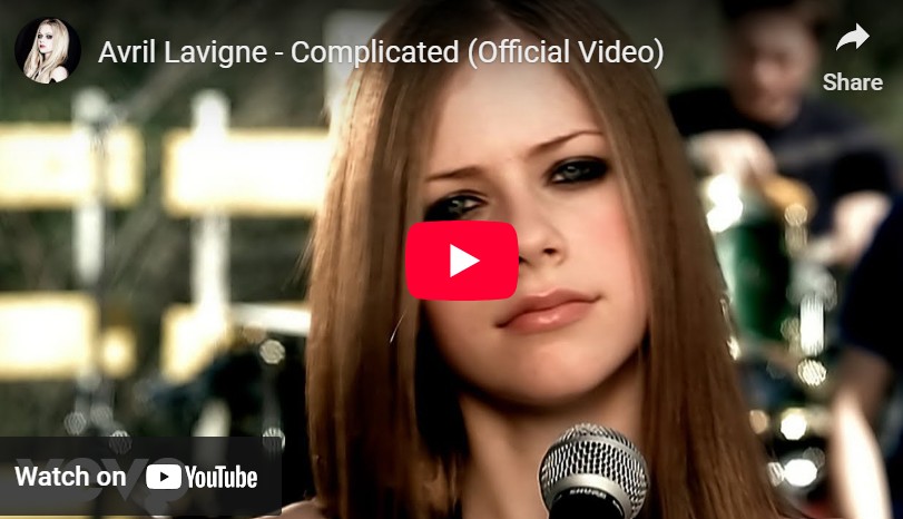 Lagu Complicated - Avril Lavigne.