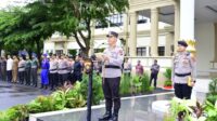 Kapolda Jambi, Irjen Pol Drs Rusdi Hartono memimpin apel pasukan konsolidasi OMP Siginjai 2024-2025, di lapangan Mapolda Jambi