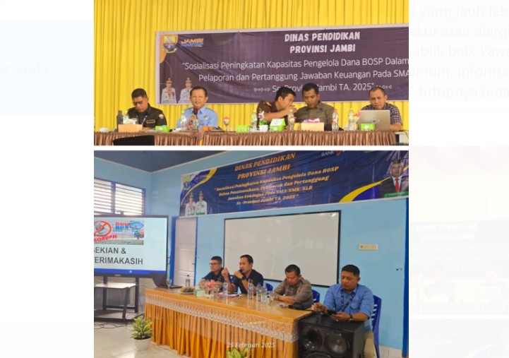 Ketua Komisi Informasi (KI) Jambi, Ahmad Taufiq Helmi meminta kepala sekolah transparan dalam pengelolaan dana BOSP.