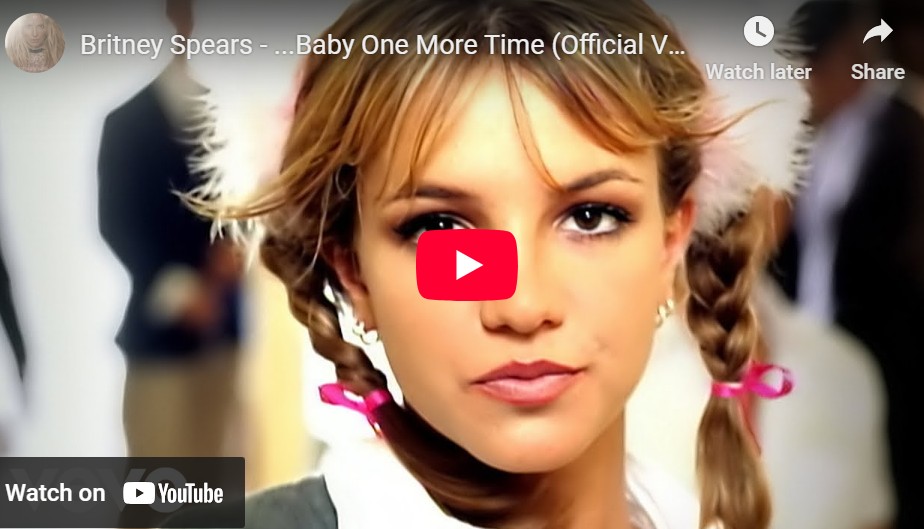 lagu baby one more time britney spears.