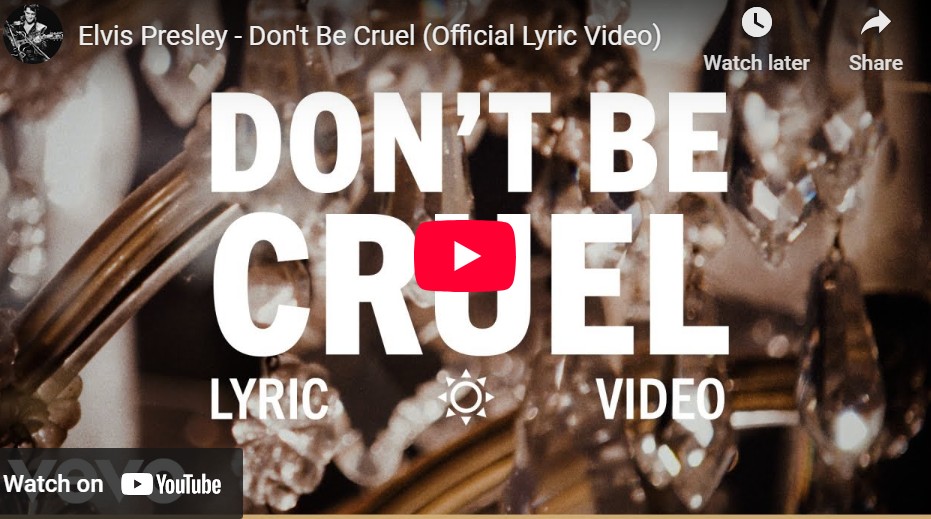 lagu don't be cruel elvis presley.