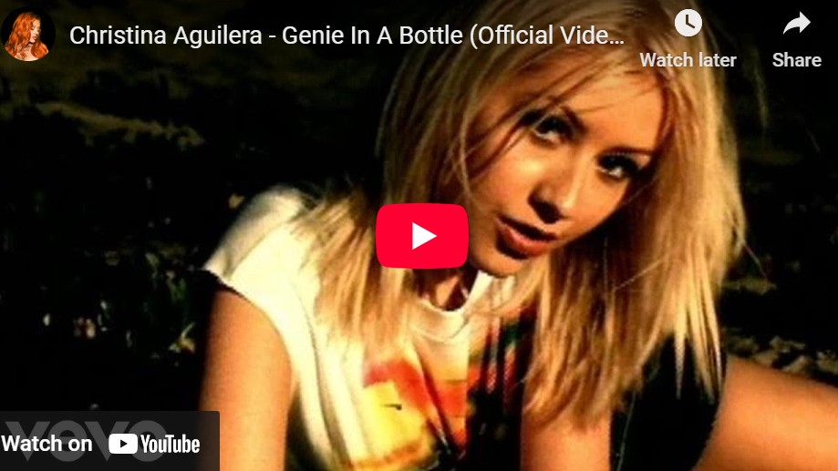 lagu genie in a bottle christina aguilera.