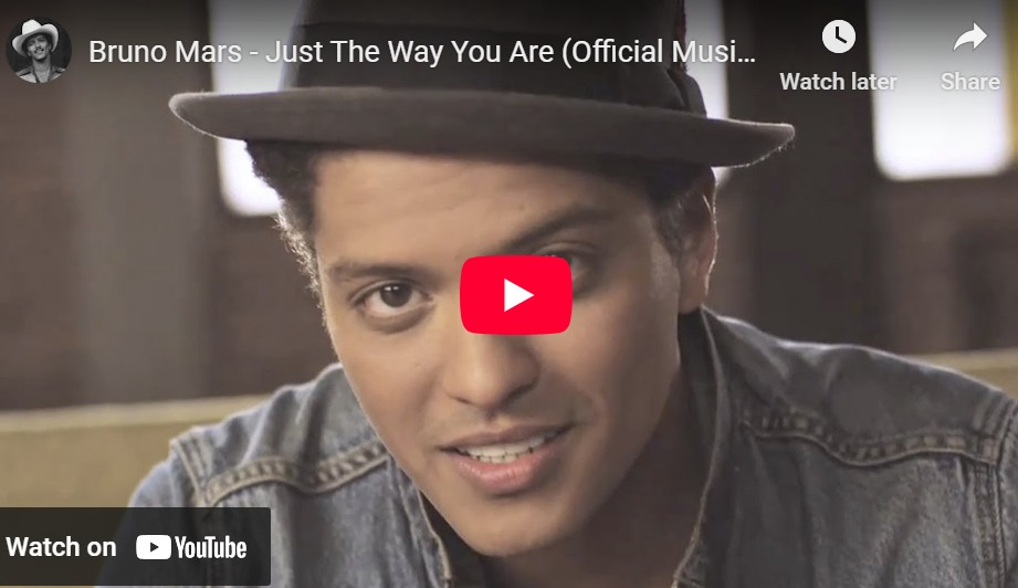 lagu just the way you are bruno mars.