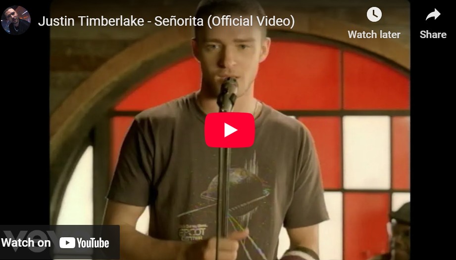 lagu senorita justin timberlake.