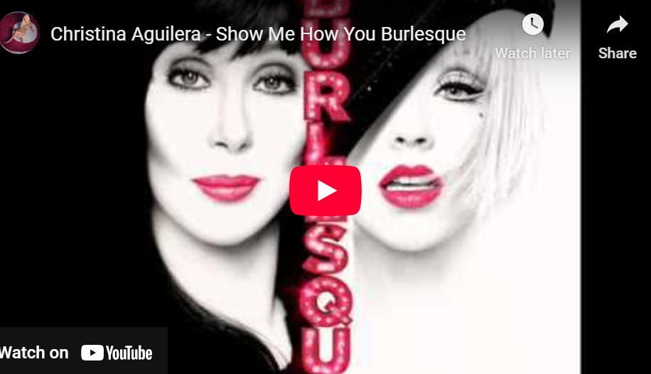 lagu show me how you burlesque christina aguilera.