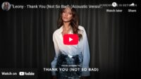 lagu thank you (not so bad) leony. lagu thank you (not so bad) leony.