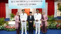 Gubernur Jambi, Dr. H. Al Haris, S.sos, M.H menghadiri acara Serah Terima Jabatan (Sertijab) Walikota dan Wakil Walikota Sungai Penuh untuk periode 2025-2030.