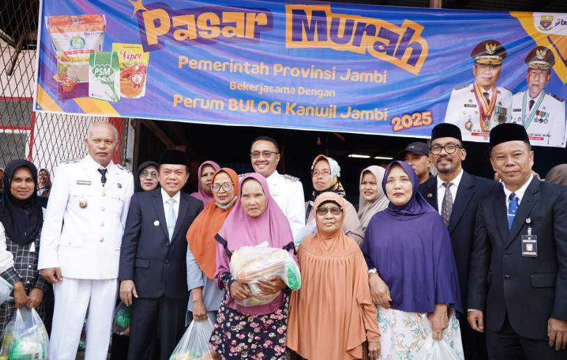 Pemerintah Provinsi (Pemprov) Jambi gelar pasar murah di Kota Sungai Penuh dan Kabupaten Kerinci