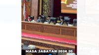Ketua DPRD Provinsi Jambi, M Hafiz Fattah memimpin langsung rapat Paripurna peresmian dan pelantikan Wakil Ketua (Waka) II DPRD Jambi, Samsul Ridwan.