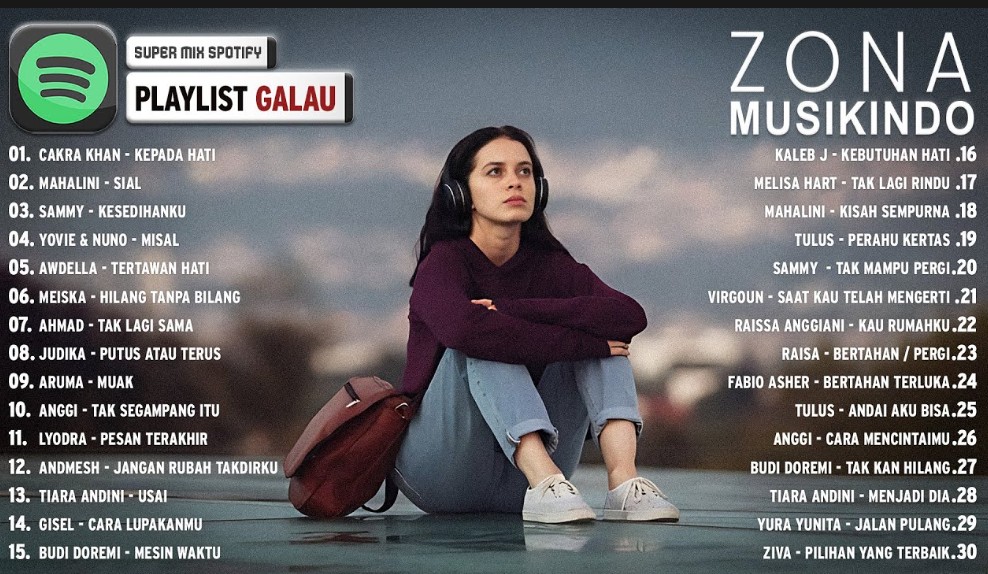 Lagu dengan tema "galau" atau melankolis telah menjadi salah satu genre yang sangat populer di kalangan pendengar musik, khususnya di Indonesia.