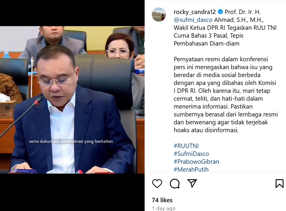 Revisi Undang-undang (RUU) TNI hanya membahas 3 pasal. Simak pembahasannya di sini. Revisi Undang-undang (RUU) TNI hanya membahas 3 pasal. Simak pembahasannya di sini.