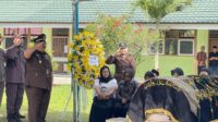 Kejaksaan Tinggi Jambi menggelar rangkaian prosesi penghormatan terakhir almarhum bapak Bambang Supriyanto.