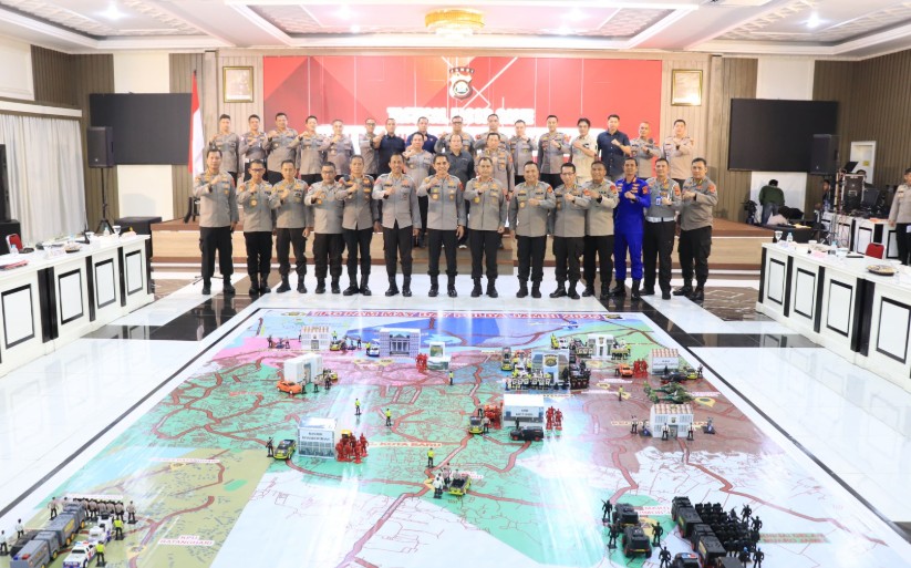 Polda Jambi menggelar Tactical Floor Game (TFG)